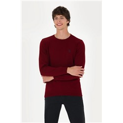 Erkek Bordo Basic Kazak