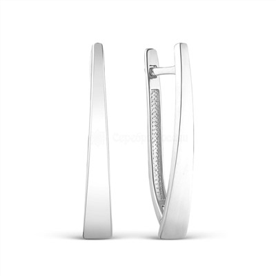 Серьги из серебра родированные 925 пробы 402002-146