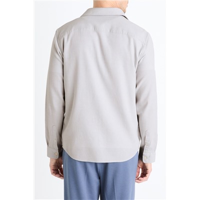 Camisa regular fit - Gris