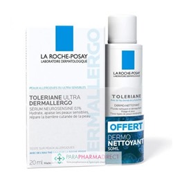 La Roche Posay Tolériane Ultra Dermallergo Serum 20ml + Dermo-Nettoyant 50ml OFFERT