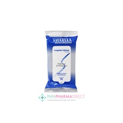 Saugella Dermoliquide Lingettes Intimes Fraîcheur et Protection x15