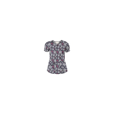 UA Sassy Snowflakes Granite Scrub Top