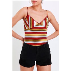 Camiseta de tirantes Rojo y amarillo