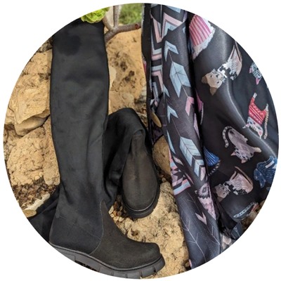 Ab.Zapatos Botas-medias 22 Negro+Gatos (120)-4 АКЦИЯ