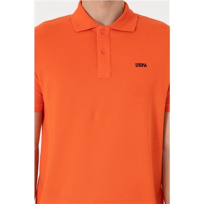 Erkek Regular Fit Polo Yaka Nar Çiçeği Basic Tişört