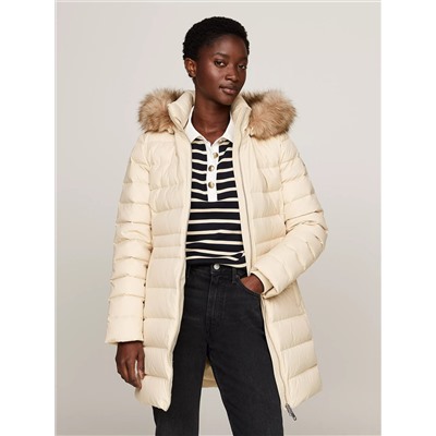 Hooded Water-Repellent Down Coat