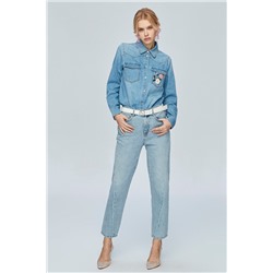 Vaquero recto Azul