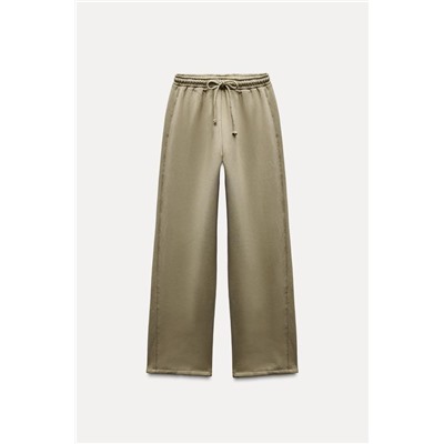 STRAIGHT PLUSH TROUSERS