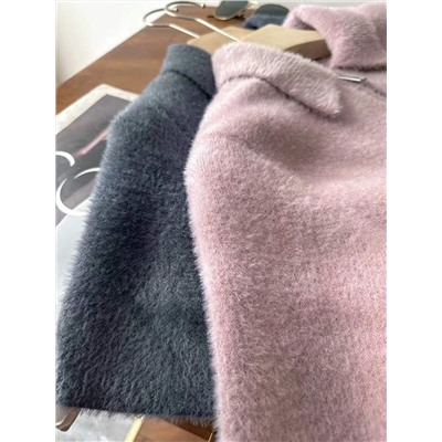 Женский мягкий укороченный пуловер из пушистой пряжи с короткими рукавами и молнией ZAR*A ОРИГИНАЛ!