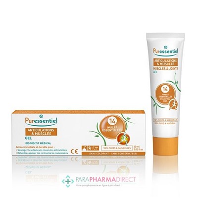 Puressentiel Articulations & Muscles Gel aux 14 Huiles Essentielles 60 ml