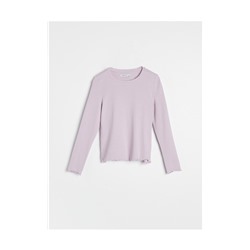 Bluse mit Volantärmeln