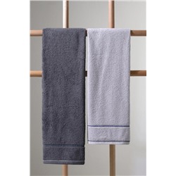 COTTONMANIA Profundo Bath Space - Ekstra Yumusak, Modern %100 Pamuk 70x140cm. 2'li Banyo Havlusu H000021