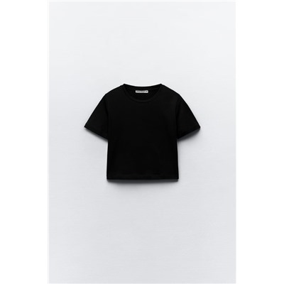 CROPPED STRETCH T-SHIRT