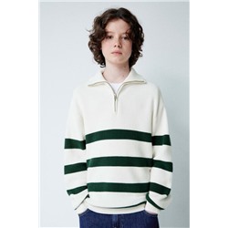 STRIPED KNIT SWEATER