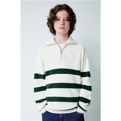 STRIPED KNIT SWEATER