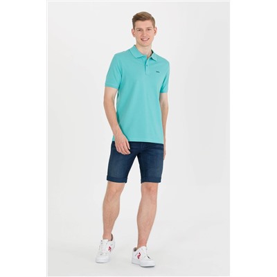 Erkek Mint Basic Polo Yaka Tişört