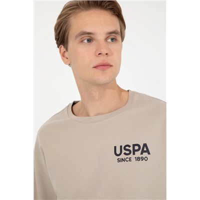 Erkek Taş Bisiklet Yaka Sweatshirt