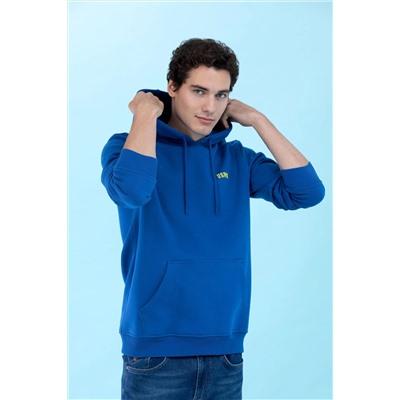 Saks Kapüşonlu Basic Sweatshirt