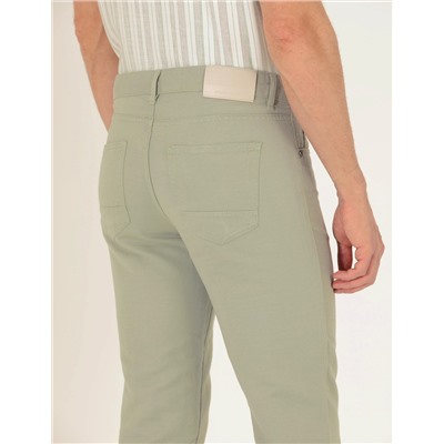 Açık Yeşil Slim Fit Kanvas Pantolon