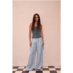 PANTALÓN CON LINO WIDE LEG