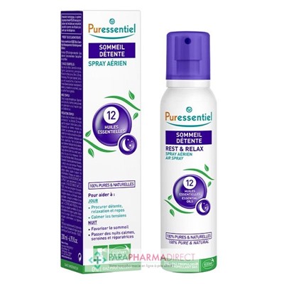 Puressentiel Sommeil Détente Spray Aérien aux 12 Huiles Essentielles 200 ml
