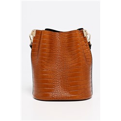 Bandolera de piel Bruna Camel