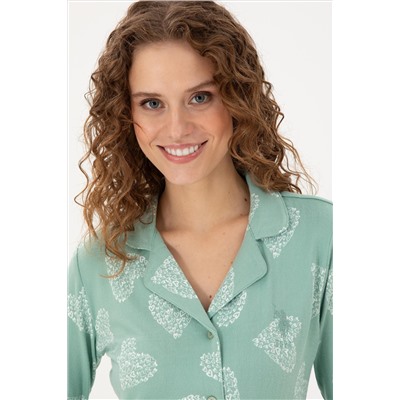 Kadın Mint Pijama Takımı