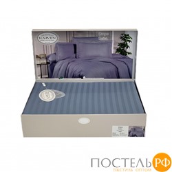 Постельное белье "Карвен" Stripe Satin семейное N 164-SS 014 indigo/индиго