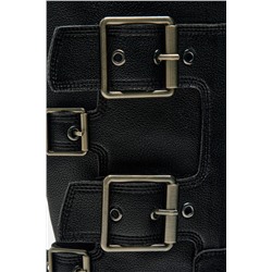 TRACK ANKLE BOOTS WITH BUCKLES