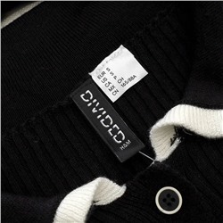 Женский приталенный пуловер с воротником и контрастной отделкой H&*M