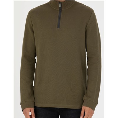 Haki Regular Fit Sweatshirt