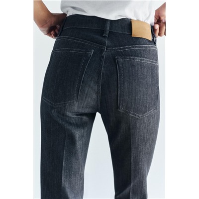 ZW COLLECTION BOOTCUT HIGH-WAIST CROPPED JEANS