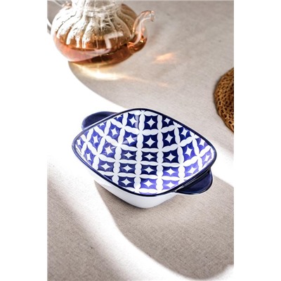 Rêve Bleu Bourges New Bone China Kare Kulplu Tabak