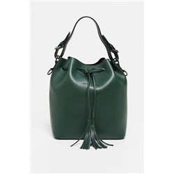 Bolso saco de piel Jila Verde botella