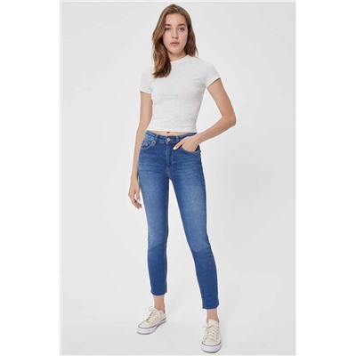 Lee Cooper Kadın Jacklin Highrise Slim Fit Jean Pantolon Floyd Mid 212 LCF 121013