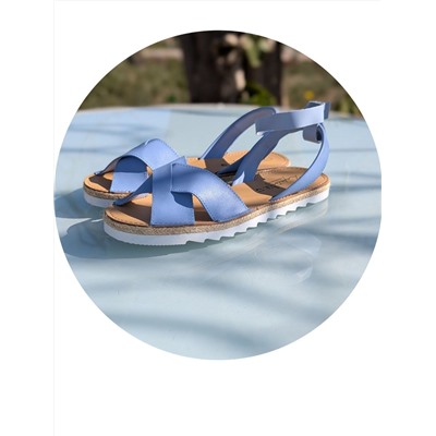 Босоножки от испанского производителья Ab.Zapatos Cruz-Yute celeste АКЦИЯ