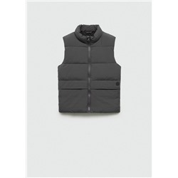 Chaleco acolchado bolsillos