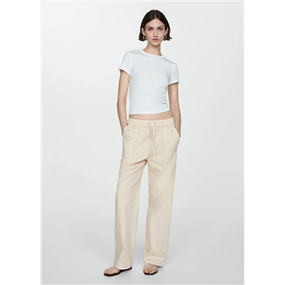 Pantalón algodón cintura elástica