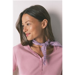 Camiseta manga corta algodón perchado rosa
