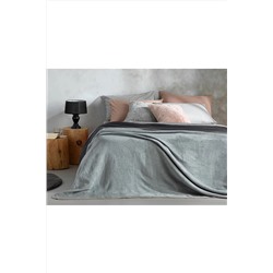 English Home Plain Pamuklu Tek Kişilik Battaniye 150x200 Cm Gri-antrasit TYC00593491275