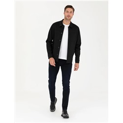 Siyah Regular Fit Gömlek Ceket