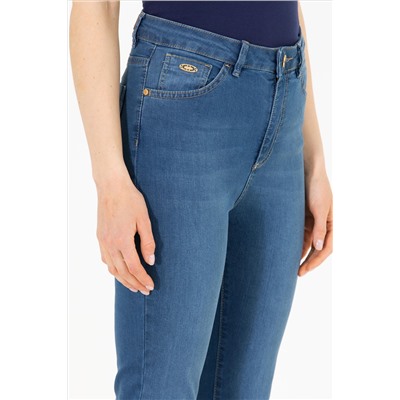 Kadın Mavi Skinny High Waist Fit Jean Pantolon