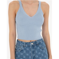 Mavi Crop Top Triko Bluz