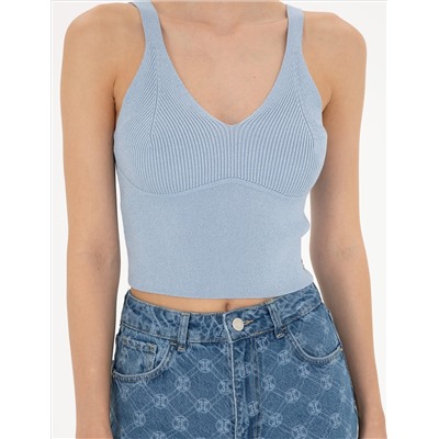 Mavi Crop Top Triko Bluz