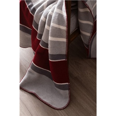 Lozere Pamuklu Jakar Tv Battaniye - Gri - 130x170 cm