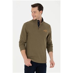Erkek Haki Sweatshirt