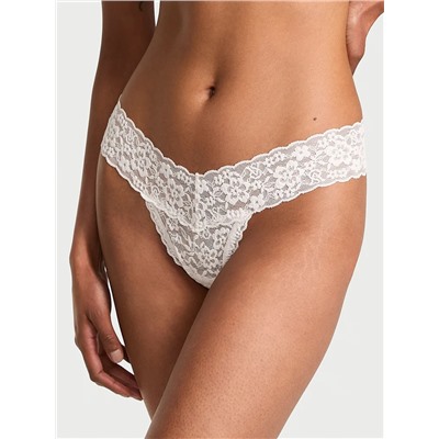 Eyelet Mesh Thong Panty