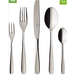 Villeroy & Boch 30tlg. Poliertes Edelstahl-Besteckset "Liam"