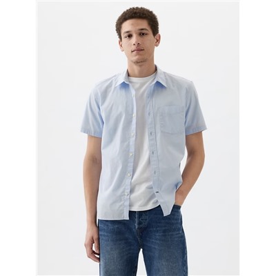 Stretch Poplin Shirt in Standard Fit