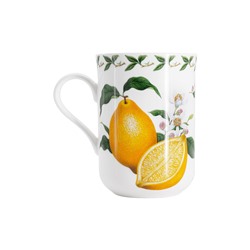 Кружка, 300 мл, фарфор F, белая, Лимон, Orchard Fruits, 53979